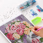 Shabby Pink & White Roses in Vase Diamond Painting Kit for Adults & Kids, 5D Full Drill Round - Chic Brico