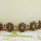 Pink and Emerald Green Crystal Reversible Beaded Bracelet - Chic Brico